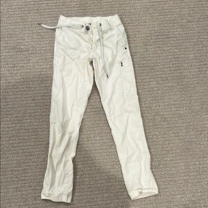 Women's Cream Straight Leg Pants